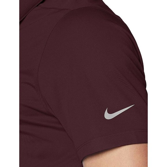 Nike Dry Victory Men’s Golf Polo (Burgundy Crush/Black, Small US) 891881-652 NEW - Picture 3 of 4